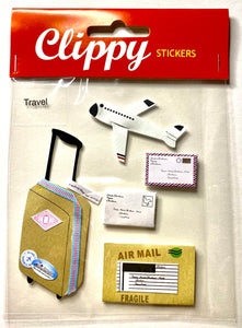 Travel.  Clippy Stickers